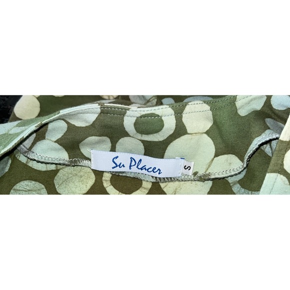 Su Placer Top Women's Small Tunic Colorful Floral Pullover Artsy Casual - Picture 5 of 5